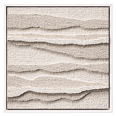 Art Canvases with Fabric Elements 3D model image 1 