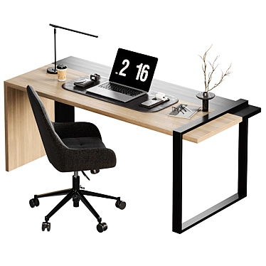 Modern Office Furnishings Collection 3D model image 1 