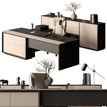 Executive Desk - Modern Office Design 3D model image 1 