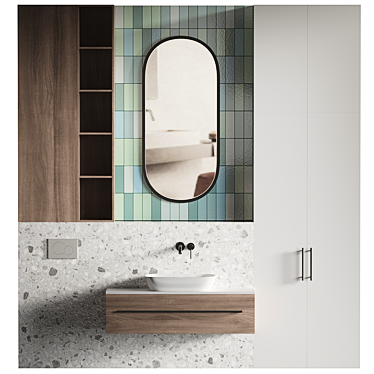 Modern Bathroom Vanity Set 2014 3D model image 1 