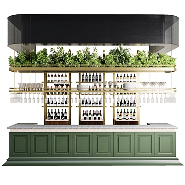 Restaurant & Cafe Bar Reception Counter 3D model image 1 