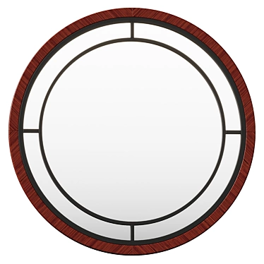 Modern Spoke Accent Mirror 3D model image 1 