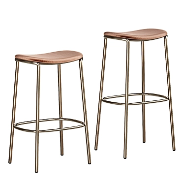 Trick Collection Upholstered Steel Stools 3D model image 1 