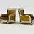 Elegant Chair Accents 3D model small image 1