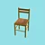 Classic Kitchen Chair 3D model small image 1