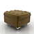 Modern Velvet Ottoman 3D model small image 1