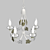 Elegant Crystal Chandelier 3D model small image 1