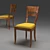 Classic Wooden Kitchen Chair 3D model small image 1