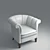 Cozy Single Armchair 3D model small image 1