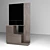 Italian Hall Module: Open Wardrobe, Mirror, Drawer Cabinets, Cabinet 3D model small image 1