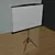 Portable Projector Screen Stand 3D model small image 1