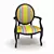 Elegant Classic Chair 3D model small image 1