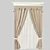 Elegant Window Curtain 3D model small image 1