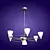 Modern Metal Chandelier 3D model small image 1