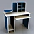 Sleek Computer Desk 3D model small image 1