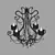 Ego Chameleon Chandelier 3D model small image 1