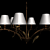 Elegant Empire Chandelier 3D model small image 1