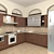 Country Style Kitchen: My Design with Textures 3D model small image 1