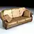 Luxury Leather Sofa 3D model small image 1