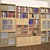 Book Haven: Stylish Wall-Mounted Storage 3D model small image 1