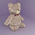 Cute Sitting Bear Plush 3D model small image 1