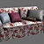 Modern Textured Sofa 3D model small image 1