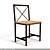 Elegant Grains Chair 3D model small image 1