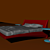 Elegant Cattelan Bed 3D model small image 1