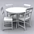 Elegant Liatrop Dining Set 3D model small image 1