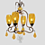 Elegant Crystal Chandelier 3D model small image 1