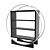 Elegant ArmaniCasa Bookcase 3D model small image 1