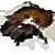 Title: High-Res Cowhide Texture 3D model small image 1