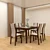 Elegant Dining Set 3D model small image 1