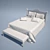 Elegant Molon Bed 3D model small image 1