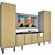 Modern TV Stand: Sleek Design with Side Storage 3D model small image 1