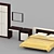 Elegant Hotel Furniture Collection 3D model small image 1