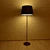 Elegant Kulla Floor Lamp 3D model small image 1