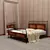 Parigi Bed: Malaysian Craftsmanship, Rubberwood, Rattan 3D model small image 1