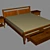 Venetto Metal Bed with Storage 3D model small image 1