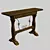 Hammered Console Table 3D model small image 1