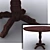 Carved Leg Kitchen Table 3D model small image 1