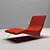Modern Red Armchair 3D model small image 1