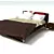 Modern Hulsta Tamis Bed & Nightstand 3D model small image 1