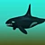 Oceanic Majesty 3D Orca Render 3D model small image 1