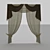 Simple Lines Curtains 3D model small image 1