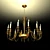 Elegant 12-Light Chandelier 3D model small image 1