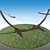 Outdoor Relaxation: Hammock with Sturdy Frame 3D model small image 1