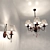 Elegant Grant Chandelier & Sconce 3D model small image 1