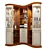 Stylish Home Bar Cabinet 3D model small image 1