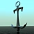 Nautical Anchor Decoration 3D model small image 1